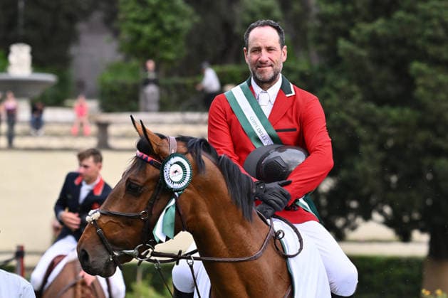 93? CSIO di Roma 2026 Patricio Pasquel of Mexico and Chakkalou PS, representing the Mexico Team, win the 93rd CSIO Roma 2026 Competition No. 5 - Nations Cup Intesa Sanpaolo, a two-round competition with a height of 160 cm and prize money of 220,000 euros, at Piazza di Siena in Rome, Italy, on May 29, 2026. Rome Italy  Copyright: xDomenicoxCippitellix originalFilename:cippitelli-ita93csi260529_np4PN.jpg