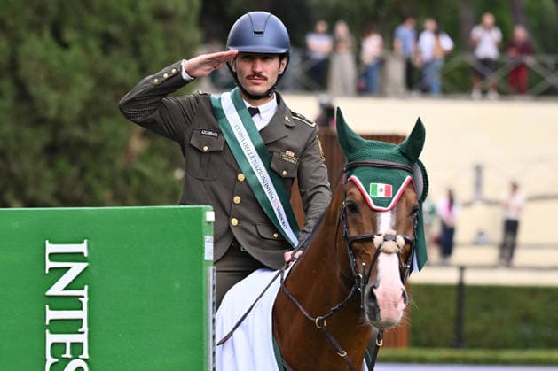 IPA85168708 - Andres AZCARRAGA (MEX) and CONTENDROS 2 with the Mexico Team wins the 93rd CSIO Roma 2026 Competition No. 5 - NATIONS CUP INTESA SANPAOLO Two rounds competition - h. 160 Prize Money: 220,000 Ä on May 29, 2026 at Piazza di Siena in Rome, Italy.  Copyright: xDomenicoxCippitelli IPAxSportx xx 85168708
