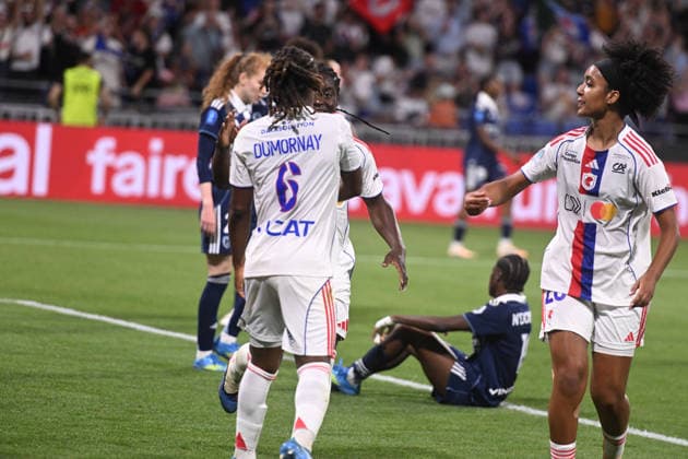 Football : OL Lyonnes vs Paris FC- final French Ligue Arkema - 29 05 2026 DUMORNAY Melchie of OL Lyonnes scoring goal during the Final French Ligue Arkema match between OL Lyonnes and Paris FC at the Groupama stadium Lyon ,on May 29 2026 LYONFrance  Copyright: xMouradxAllilix