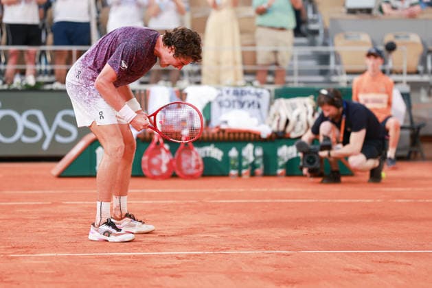 Internationnaux de france de roland Garros 2026 - Novak Djokovic battu par Joao Fonseca - Novak Djokovic defeated by João Fonseca 456874 2026-05-29  Copyright: xLionelxGuericolas MPPx STAR_456874_048