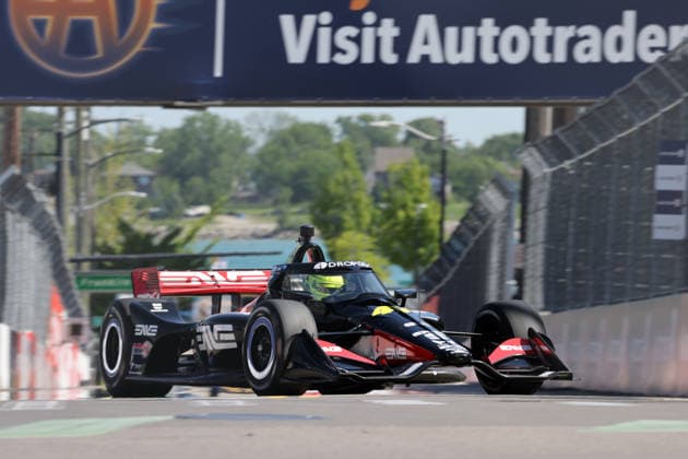 Mike Schumacher GER Honda 47, Team Rahal Letterman Lanigan Racing, 1 free practice, Detroit, Michigan, USA, 29 05 2026, Indycar Series