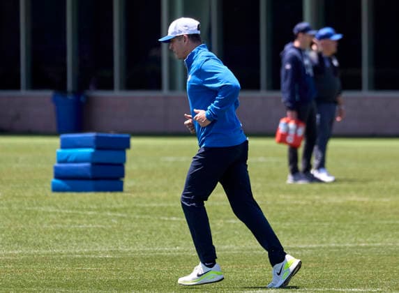 New York Giants head coach John Harbaugh during organized team activities at the Quest Diagnostics Training Center in East Rutherford, New Jersey on Friday, May 29, 2026. CSM East Rutherford United States - ZUMAc04_ 20260529_zma_c04_012 Copyright: xDuncanxWilliamsx
