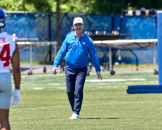 New York Giants head coach John Harbaugh during organized team activities at the Quest Diagnostics Training Center in East Rutherford, New Jersey on Friday, May 29, 2026. CSM East Rutherford United States - ZUMAc04_ 20260529_zma_c04_020 Copyright: xDuncanxWilliamsx