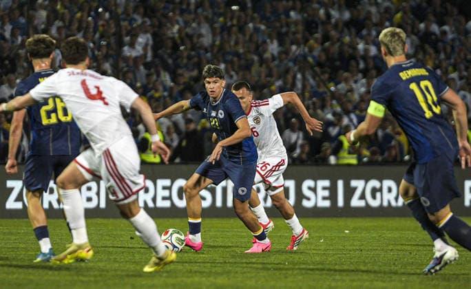 Football, Test match, Bosnia and Herzegovina - North Macedonia