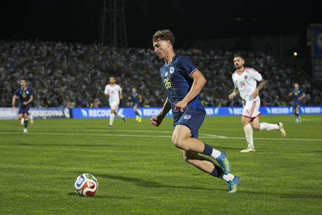 Bosnia and Herzegovina v North Macedonia - Friendlies SARAJEVO, BOSNIA AND HERZEGOVINA - MAY 29: Players in action during the International Friendly, Länderspiel, Nationalmannschaft football match between Bosnia and Herzegovina and North Macedonia at the Asim Ferhatovic Hase Stadium in Sarajevo, Bosnia and Herzegovina, on May 29, 2026. Samir Jordamovic Anadolu Sarajevo Bosnia and Herzegovina. Editorial use only. Please get in touch for any other usage.  Copyright: x2026xAnadoluxSamirxJordamovicx