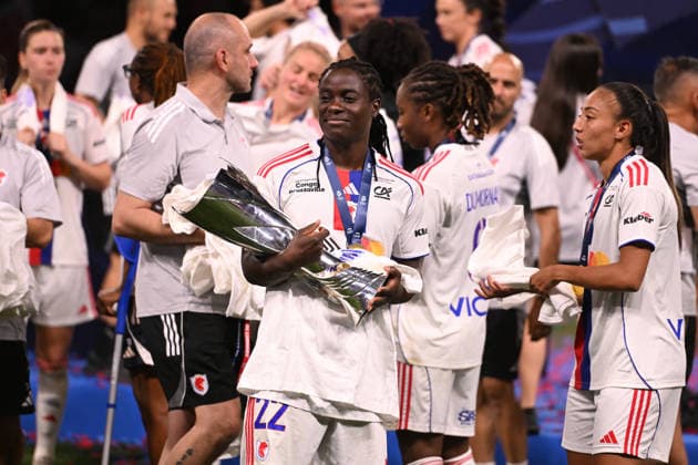 Football : OL Lyonnes vs Paris FC- final French Ligue Arkema - 29 05 2026 Players of OL Lyonnes celbrates after winner the champions ligue Arkema at the Final French Ligue Arkema match between OL Lyonnes and Paris FC at the Groupama stadium Lyon ,on May 29 2026 LYONFrance  Copyright: xMouradxAllilix