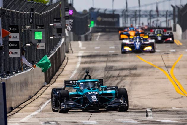 AUTO - IndyCar, Indy Car, IRL, USA - DETROIT GRAND PRIX 2026 28 ERICSSON Marcus (swe), Andretti Global, Dallara DW12 - Honda, action during the Chevrolet Detroit Grand Prix, 8th round of the 2026 NTT IndyCar Series, on the Streets of Detroit, from May 29 to 31, 2026 in Detroit, Michigan, United States of America - DetroitUnited States Copyright: xJULIENxDELFOSSEx