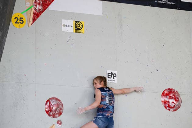 May 29, 2026, Madrid, Madrid, Spain: Silver medalist MELODY SEKIKAWA of Japan in action during the women s Boulder finals at the World Climbing Series Comunidad de Madrid 2026 held in Alcobendas. Madrid Spain - ZUMAd308 20260529_zsp_d308_054 Copyright: xJuanxCarlosxLucasx