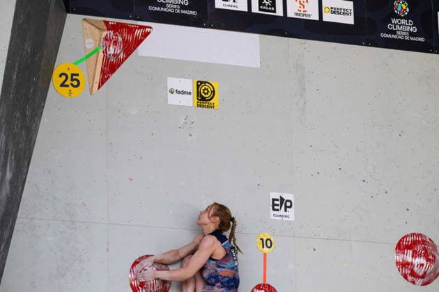 May 29, 2026, Madrid, Madrid, Spain: Silver medalist MELODY SEKIKAWA of Japan in action during the women s Boulder finals at the World Climbing Series Comunidad de Madrid 2026 held in Alcobendas. Madrid Spain - ZUMAd308 20260529_zsp_d308_055 Copyright: xJuanxCarlosxLucasx