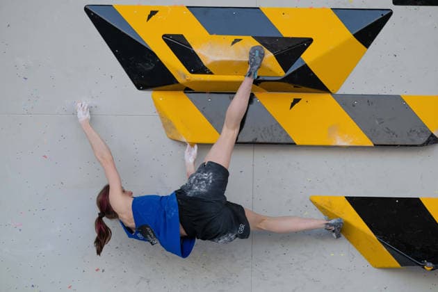 May 29, 2026, Madrid, Madrid, Spain: British climber ERIN MCNEICE in action during the women s Boulder finals at the World Climbing Series Comunidad de Madrid 2026 held in Alcobendas. Madrid Spain - ZUMAd308 20260529_zsp_d308_073 Copyright: xJuanxCarlosxLucasx