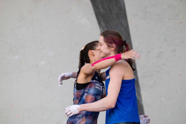 May 29, 2026, Madrid, Madrid, Spain: British climber ERIN MCNEICE celebrates her victory during the women s Boulder finals at the World Climbing Series Comunidad de Madrid 2026 held in Alcobendas. Madrid Spain - ZUMAd308 20260529_zsp_d308_099 Copyright: xJuanxCarlosxLucasx