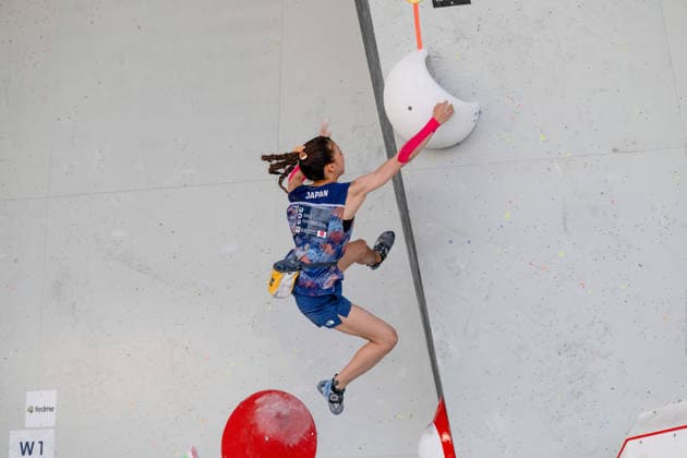 May 29, 2026, Madrid, Madrid, Spain: Japanese climber MAO NAKAMURA in action during the women s Boulder finals at the World Climbing Series Comunidad de Madrid 2026 held in Alcobendas. Madrid Spain - ZUMAd308 20260529_zsp_d308_121 Copyright: xJuanxCarlosxLucasx