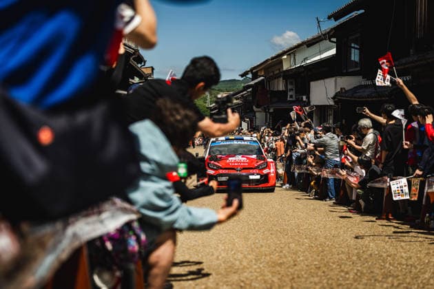 AUTO - WRC, Motorsport Rallye, WM - RALLY JAPAN 2026 99 Oliver SOLBERG, Elliott EDMONDSON, Toyota GR Yaris Rally1, action during the 2026 Rally Japan, 7th round of the 2026 FIA WRC World Rally Car Championship, from May 28 to 30, 2026 at Toyota, Aichi, Japan - ToyotaJapan Copyright: xNikosxKatikisx