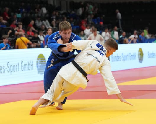 JUDO - EJU Junior European Cup GRAZ,AUSTRIA,30.MAY.26 - JUDO - EJU Junior European Cup. Image shows Christoph Gangl (AUT) vs Marko Vukoje (SRB).  GEPAxpictures xMichaelxRiedler