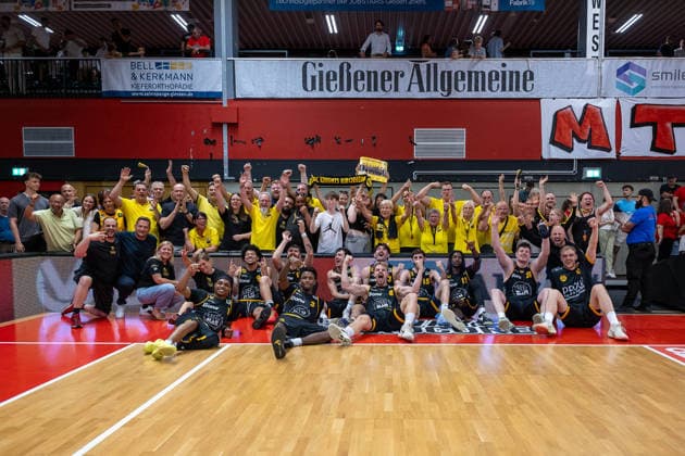 , GER, Giessen46ers vs Bozic Estriche Knights Kirchheim, BARMER 2 Basketball Bundesliga, Playoffs Semifinal Game 4, Season 2025 2026, 29 05 2026 GER, Giessen46ers vs Bozic Estriche Knights Kirchheim, BARMER 2 Basketball Bundesliga, Playoffs Semifinal Game 4, Season 2025 2026, 29 05 2026 Giessen Copyright: xEibner-Pressefoto NinaxSanderx EP_NSR