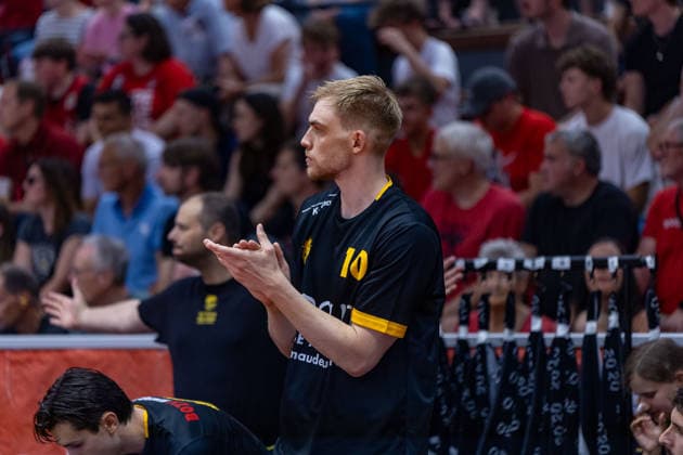 Lukas Werner Zerner Bozic Estriche Knights Kirchheim, 10 GER, Giessen46ers vs Bozic Estriche Knights Kirchheim, BARMER 2 Basketball Bundesliga, Playoffs Semifinal Game 4, Season 2025 2026, 29 05 2026 GER, Giessen46ers vs Bozic Estriche Knights Kirchheim, BARMER 2 Basketball Bundesliga, Playoffs Semifinal Game 4, Season 2025 2026, 29 05 2026 Giessen Copyright: xEibner-Pressefoto NinaxSanderx EP_NSR