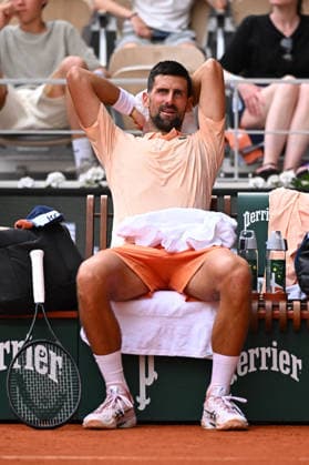 2026 French Open - 2nd round - Novak Djokovic defeated by Joao Foncesca - Paris Novak Djokovic (SRB) during his second round match at the 2026 Roland-Garros tournament in Paris, FRANCE, on May 29, 2026. Photo by Corinne Dubreuil ABACAPRESS.COM PARIS France  Copyright: xDubreuilxCorinne ABACAx