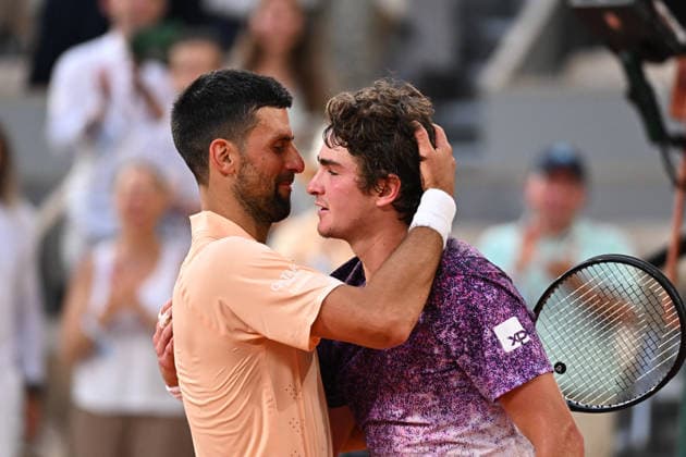 2026 French Open - 2nd round - Novak Djokovic defeated by Joao Foncesca - Paris Novak Djokovic (SRB) during his second round match at the 2026 Roland-Garros tournament in Paris, FRANCE, on May 29, 2026. Photo by Corinne Dubreuil ABACAPRESS.COM PARIS France  Copyright: xDubreuilxCorinne ABACAx