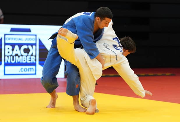 JUDO - EJU Junior European Cup GRAZ,AUSTRIA,30.MAY.26 - JUDO - EJU Junior European Cup. Image shows Michael Hacksteiner (AUT) vs Irakli Ribradze (GEO).  GEPAxpictures xMichaelxRiedler