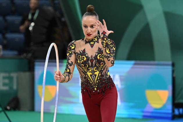 IPA85176330 - KARIKA Polina (UKR) during European Championships in Rhythmic gymnastics, Rhythmische Sportgymnastik, RSG Gymnastics in Varna, Bulgaria, May 30 2026  Copyright: xFilippoxTomasi IPAxSportx xx 85176330