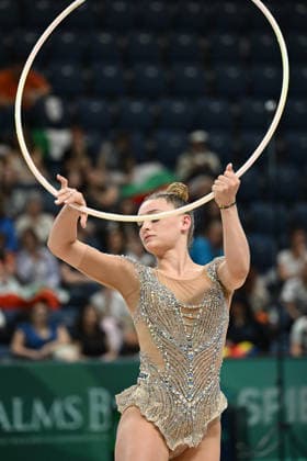 IPA85176831 - DRAGAS Tara (ITA) during European Championships in Rhythmic gymnastics, Rhythmische Sportgymnastik, RSG Gymnastics in Varna, Bulgaria, May 30 2026  Copyright: xFilippoxTomasi IPAxSportx xx 85176831