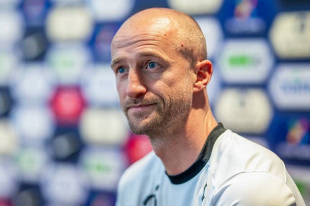 260530 Brede Hangeland, player manager of the Norwegian national football team, during a press event on May 30, 2026 in Oslo Photo Vegard Grott BILDBYRAN kod VG VG0930 bbeng fotball football soccer fotboll fifa world cup vm fotball vm norge norway press event pressetreff precamp pre camp  Copyright: VEGARDxGRoTT BB260530VG002