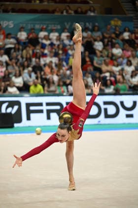 IPA85177005 - VARFOLOMEEV Darja (GER) during European Championships in Rhythmic gymnastics, Rhythmische Sportgymnastik, RSG Gymnastics in Varna, Bulgaria, May 30 2026  Copyright: xFilippoxTomasi IPAxSportx xx 85177005