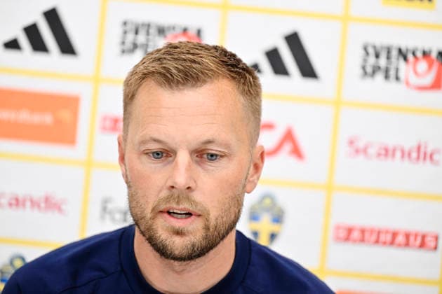 STOCKHOLM, SWEDEN 20260530 Assistant to the Swedish Football Association Sebastian Larsson during a press conference with the national team s management staff at the players hotel Scandic Park ahead of the World Cup STOCKHOLM SWEDEN x10050x  Copyright: xPontusxLundahl TTx PRESS MEETING NATIONAL TEAM MANAGEMENT STAFF BEFORE THE WORLD CUP