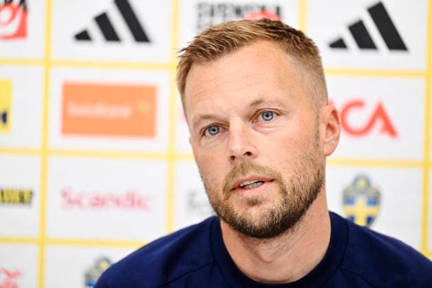 STOCKHOLM, SWEDEN 20260530 Assistant to the Swedish Football Association Sebastian Larsson during a press conference with the national team s management staff at the players hotel Scandic Park ahead of the World Cup STOCKHOLM SWEDEN x10050x  Copyright: xPontusxLundahl TTx PRESS MEETING NATIONAL TEAM MANAGEMENT STAFF BEFORE THE WORLD CUP