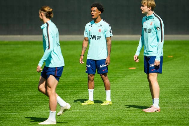 Training with the Norwegian men s national football team Oslo 20260530 Oscar Bobb and Kristian Thorstvedt during training with the Norwegian men s national football team at Ullevaal Stadium on Saturday Photo Beate Oma Dahle NTB Oslo Norway EDITORIAL USE ONLY RESTRICTED USE FOR BETTING COMPANIES  Copyright: xBeatexOmaxDahlex xNTBx