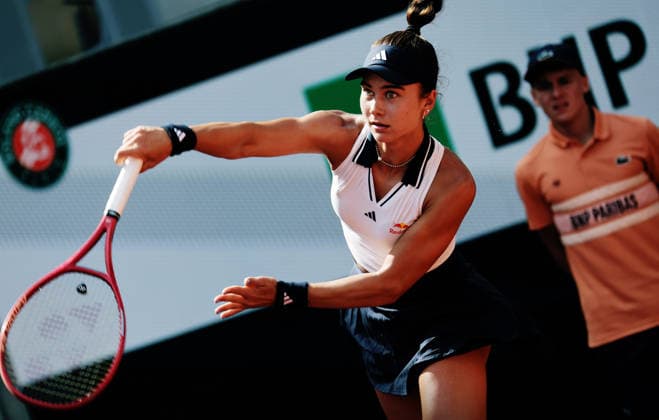 TENNIS - French Open 2026 PARIS,FRANCE,30.MAY.26 - TENNIS - WTA, Tennis Damen Tour, French Open, Roland Garros, Grand Slam. Image shows Iva Jovic (USA).  GEPAxpictures xMatthiasxHauer