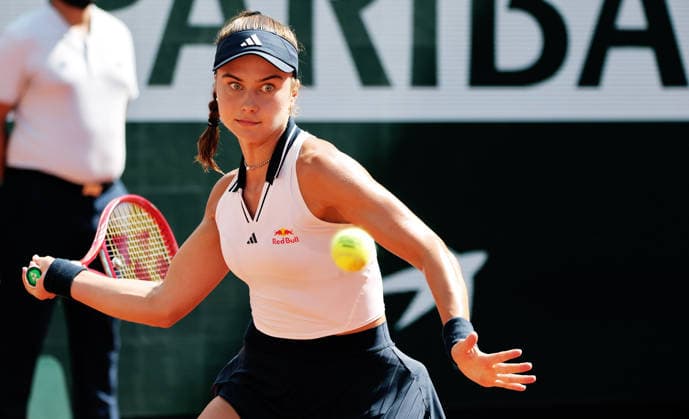TENNIS - French Open 2026 PARIS,FRANCE,30.MAY.26 - TENNIS - WTA, Tennis Damen Tour, French Open, Roland Garros, Grand Slam. Image shows Iva Jovic (USA).  GEPAxpictures xMatthiasxHauer
