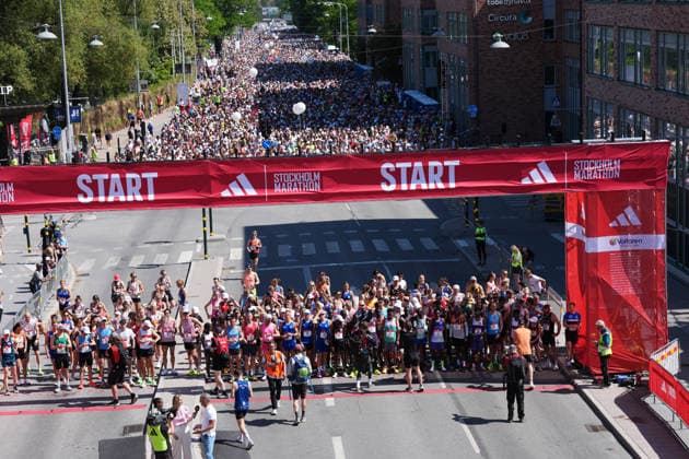 STOCKHOLM, SWEDEN 20260530 The runners gather before the start of the Stockholm marathon on Saturday STOCKHOLM SWEDEN x10500x  Copyright: xMagnusxLejhall TTx STOCKHOLM MARATHON 2026