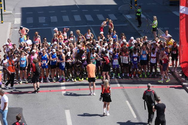 STOCKHOLM, SWEDEN 20260530 The runners gather before the start of the Stockholm marathon on Saturday STOCKHOLM SWEDEN x10500x  Copyright: xMagnusxLejhall TTx STOCKHOLM MARATHON 2026