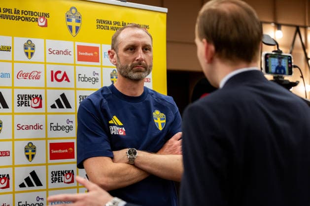 260530 Assistant coach Andreas Georgson of the Swedish national football team during a press event on May 30, 2026 in Stockholm Photo Axel Boberg BILDBYRAN COP 258 AX0106 fotboll football soccer fotball landskamp sverige sweden sverige a fifa world cup vm bbeng  Copyright: AXELxBOBERG BB260530AX025