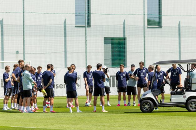 SOCCER - AUT vs TUN, test match VIENNA,AUSTRIA,30.MAY.26 - SOCCER - OEFB international test match, Austria vs Tunisia, preview, training team AUT. Image shows players of AUT.  GEPAxpictures xPhilippxBrem