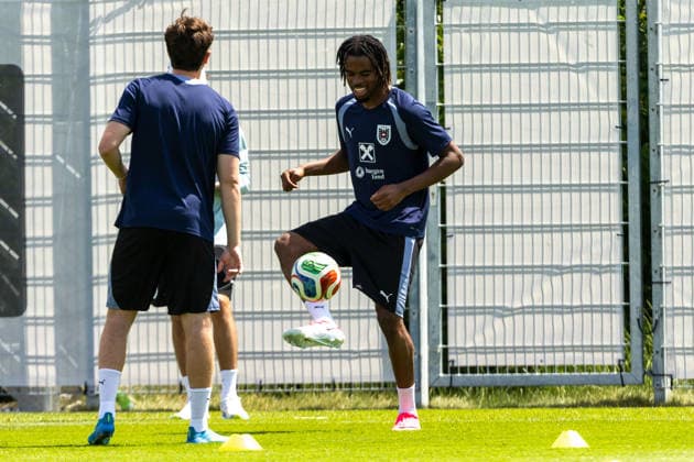 SOCCER - AUT vs TUN, test match VIENNA,AUSTRIA,30.MAY.26 - SOCCER - OEFB international test match, Austria vs Tunisia, preview, training team AUT. Image shows Carney Chukwuemeka (AUT).  GEPAxpictures xPhilippxBrem