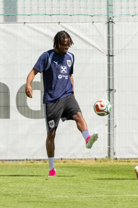SOCCER - AUT vs TUN, test match VIENNA,AUSTRIA,30.MAY.26 - SOCCER - OEFB international test match, Austria vs Tunisia, preview, training team AUT. Image shows Carney Chukwuemeka (AUT).  GEPAxpictures xPhilippxBrem