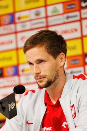 Tomasz Kedziora seen during Official press conference, PK, Pressekonferenz and training of Poland National football team before Friendly match game against Ukraine (Ernest Kolodziej Ball Raw Images) Wroclaw Tarczynski Arena Poland Copyright: xErnestxKolodziejx ernestkolodziej_poland_conference_2526_OL_5006