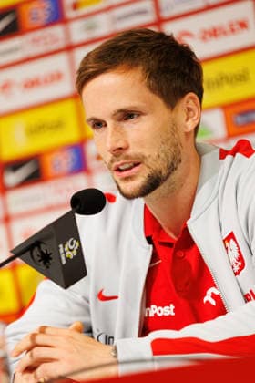 Tomasz Kedziora seen during Official press conference, PK, Pressekonferenz and training of Poland National football team before Friendly match game against Ukraine (Ernest Kolodziej Ball Raw Images) Wroclaw Tarczynski Arena Poland Copyright: xErnestxKolodziejx ernestkolodziej_poland_conference_2526_OL_5010