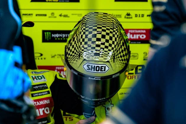 IPA85178904 - Fabio Di Giannantonio ITA Pertamina Enduro Vr46 Racing Team Ducati show your helmet during Gran Premio d Italia Qualifying No. 1 and 2, MotoGP World Championship, WM, Weltmeisterschaft in Mugello, Italy, May 30 2026  Copyright: xAlessioxMarini IPAxSportx xx 85178904