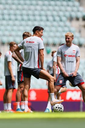 Robert Lewandowski seen during Official press conference, PK, Pressekonferenz and training of Poland National football team before Friendly match game against Ukraine (Ernest Kolodziej Ball Raw Images) Wroclaw Tarczynski Arena Poland Copyright: xErnestxKolodziejx ernestkolodziej_poland_conference_2526_OL_5125
