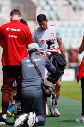 Robert Lewandowski seen during Official press conference, PK, Pressekonferenz and training of Poland National football team before Friendly match game against Ukraine (Ernest Kolodziej Ball Raw Images) Wroclaw Tarczynski Arena Poland Copyright: xErnestxKolodziejx ernestkolodziej_poland_conference_2526_OL_5098