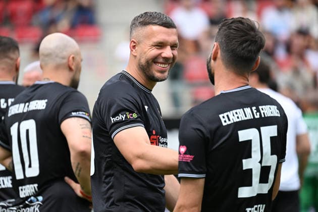 30 05 2026, xsvx, Football Langholz Cup 2026, v l Lukas Podolski Wiesbaden