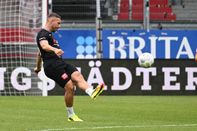 30 05 2026, xsvx, Football Langholz Cup 2026, v l Lukas Podolski Wiesbaden