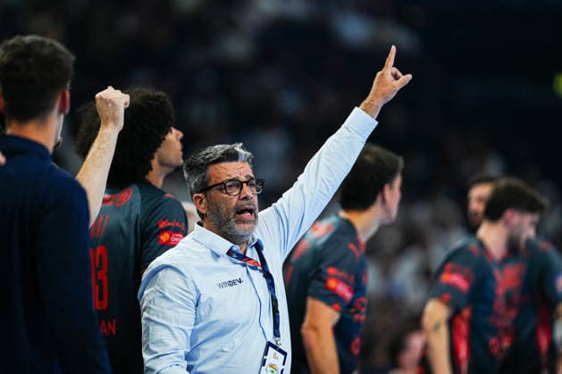 Erick Mathe Montpellier Handball, Coach GER, Montpellier Handball vs THW Kiel, Handball, EHF European League, Semi-final, Season 2025 2026, 30 05 2026 GER, Montpellier Handball vs THW Kiel, Handball, EHF European League, Semi-final, Season 2025 2026, 30 05 2026 Hamburg Copyright: xEibner-Pressefoto MarcelxvonxFehrnx EP_MFN