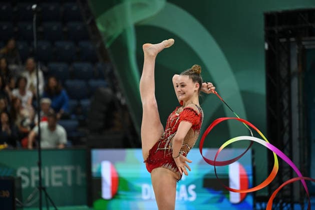 IPA85179899 - DRAGAS Tara (ITA) during European Championships in Rhythmic gymnastics, Rhythmische Sportgymnastik, RSG Gymnastics in Varna, Bulgaria, May 30 2026  Copyright: xFilippoxTomasi IPAxSportx xx 85179899