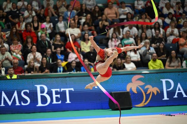 IPA85179927 - DRAGAS Tara (ITA) during European Championships in Rhythmic gymnastics, Rhythmische Sportgymnastik, RSG Gymnastics in Varna, Bulgaria, May 30 2026  Copyright: xFilippoxTomasi IPAxSportx xx 85179927