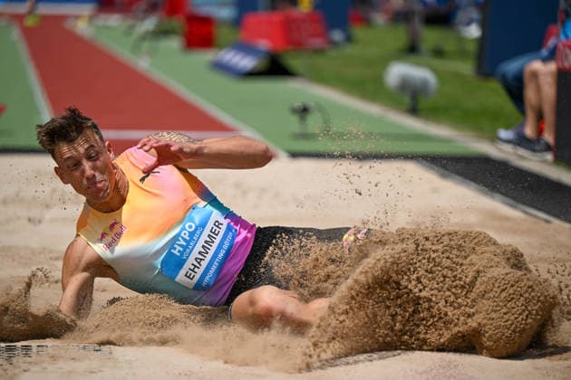 ATHLETICS - Hypomeeting Goetzis 2026 GOETZIS,AUSTRIA,30.MAY.26 - ATHLETICS - World Athletics Combined Events Tour, Hypomeeting, decathlon, long jump. Image shows Simon Ehammer (SUI). Keywords: world record.  GEPAxpictures xOliverxLerch