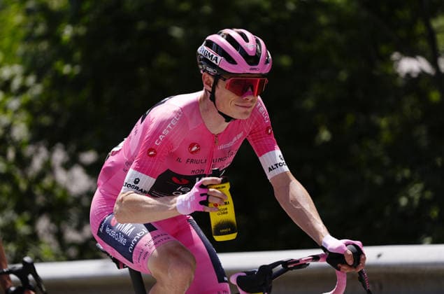 Denmark™s Jonas Vingegaard Hansen of Team Visma Lease A Bike (Pink jersey) during Stage 20 of the Giro d™Italia, from Gemona del Friuli to Piancavallo, Italy, Saturday,May 30, 2026.  Copyright: xFabioxFerrarix xLaPressex